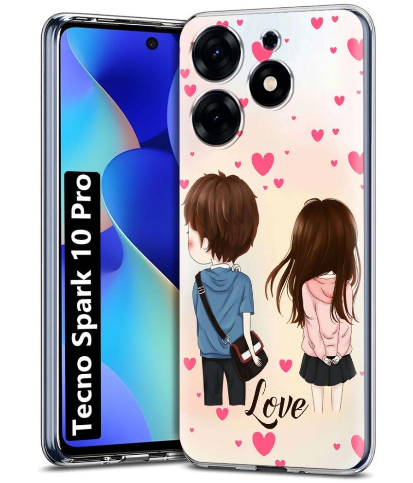     			Fashionury Multicolor Printed Back Cover Silicon Compatible For Tecno Spark 10 Pro ( Pack of 1 )