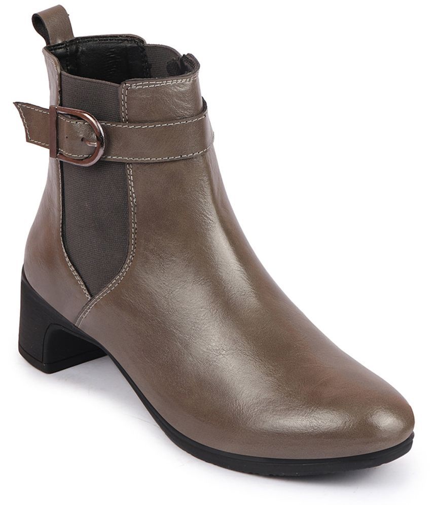     			Fausto Brown Women's Mid Calf Length Boots