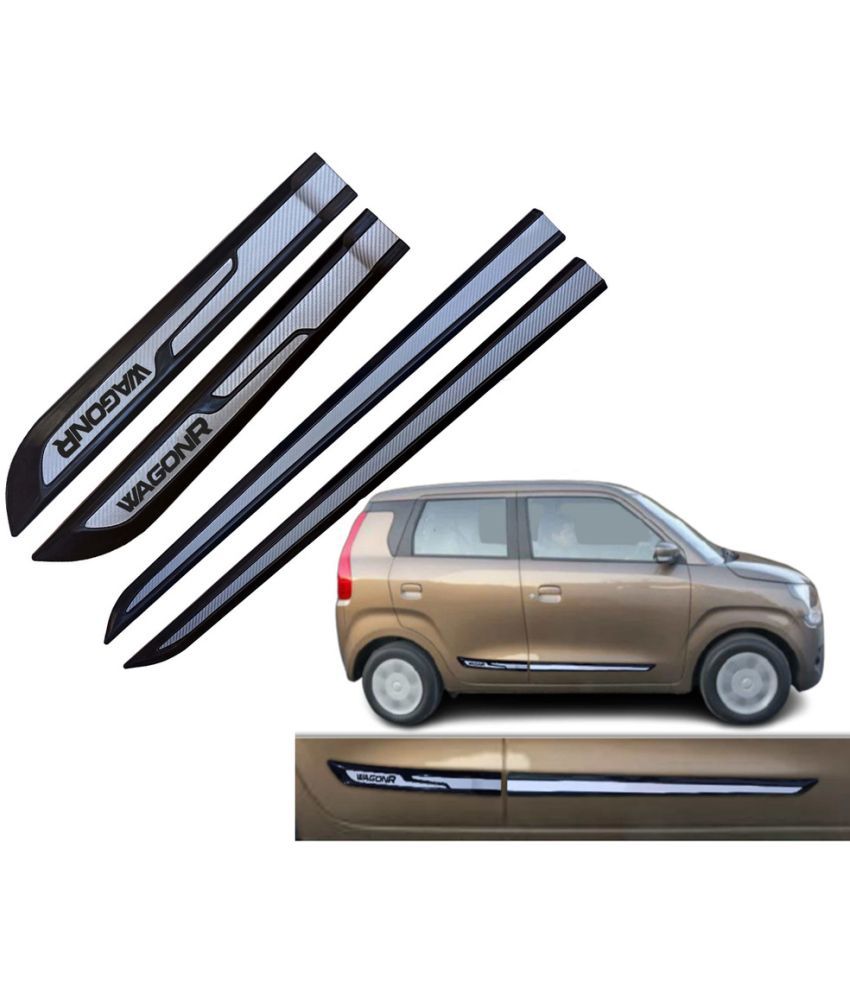     			Auto E-Shopping Door Strips Plastic Black Set of 4