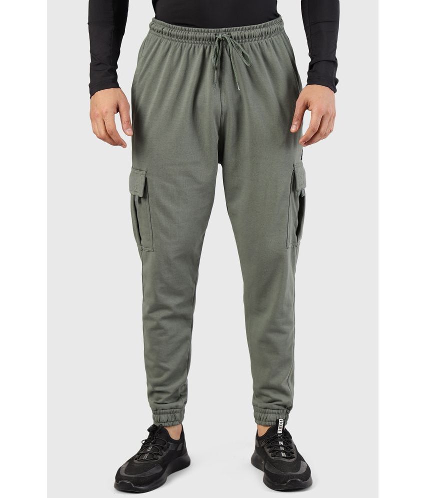     			Fuaark Olive Cotton Blend Men's Sports Joggers ( Pack of 1 )