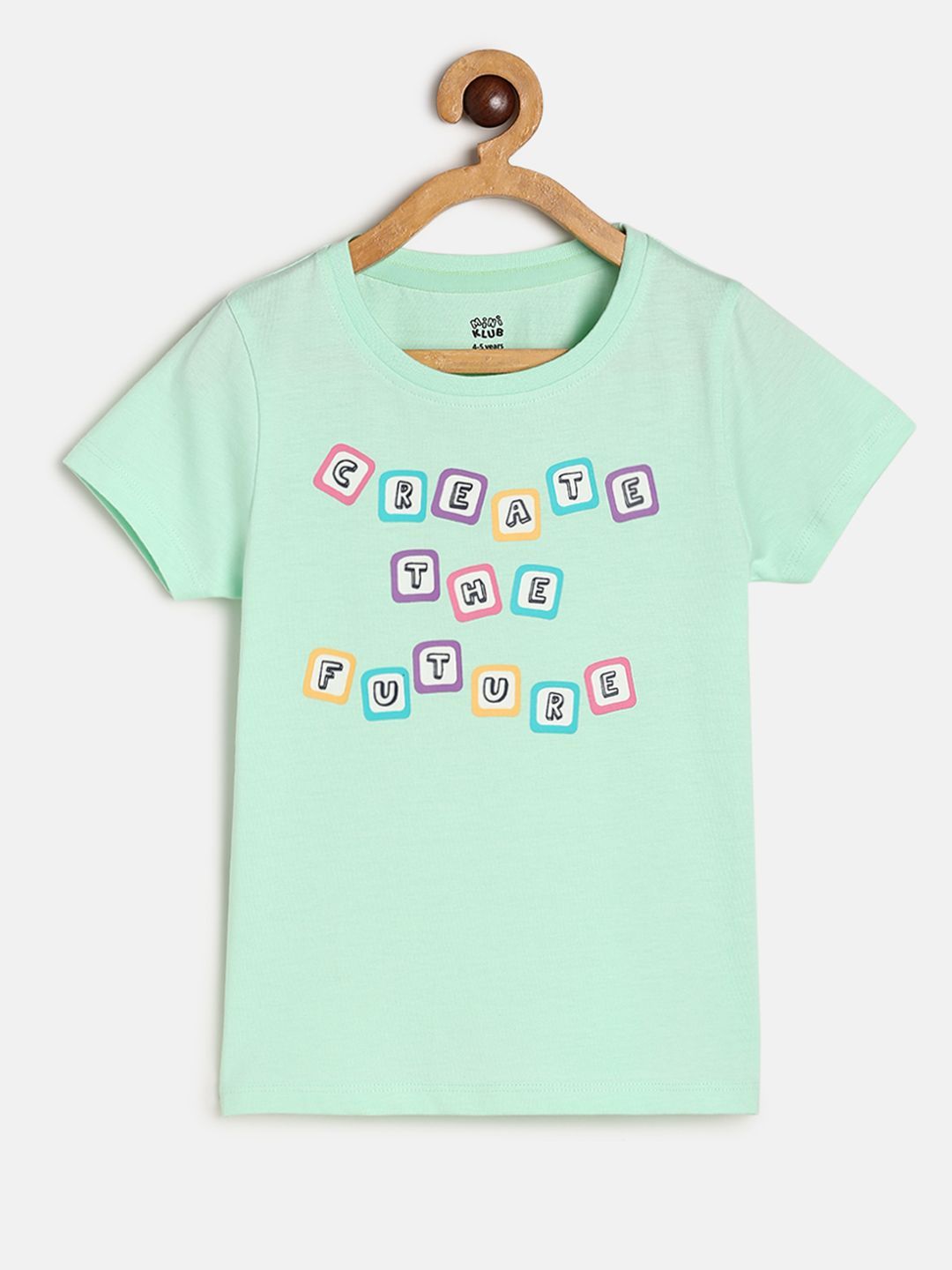     			MINI KLUB Pack of 1 Girls Cotton Top ( Green )