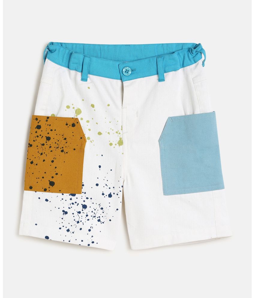     			MINI KLUB - White Cotton Boys Shorts ( Pack of 1 )