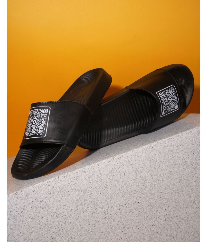     			PERY PAO Black Men's Slide Flip Flop