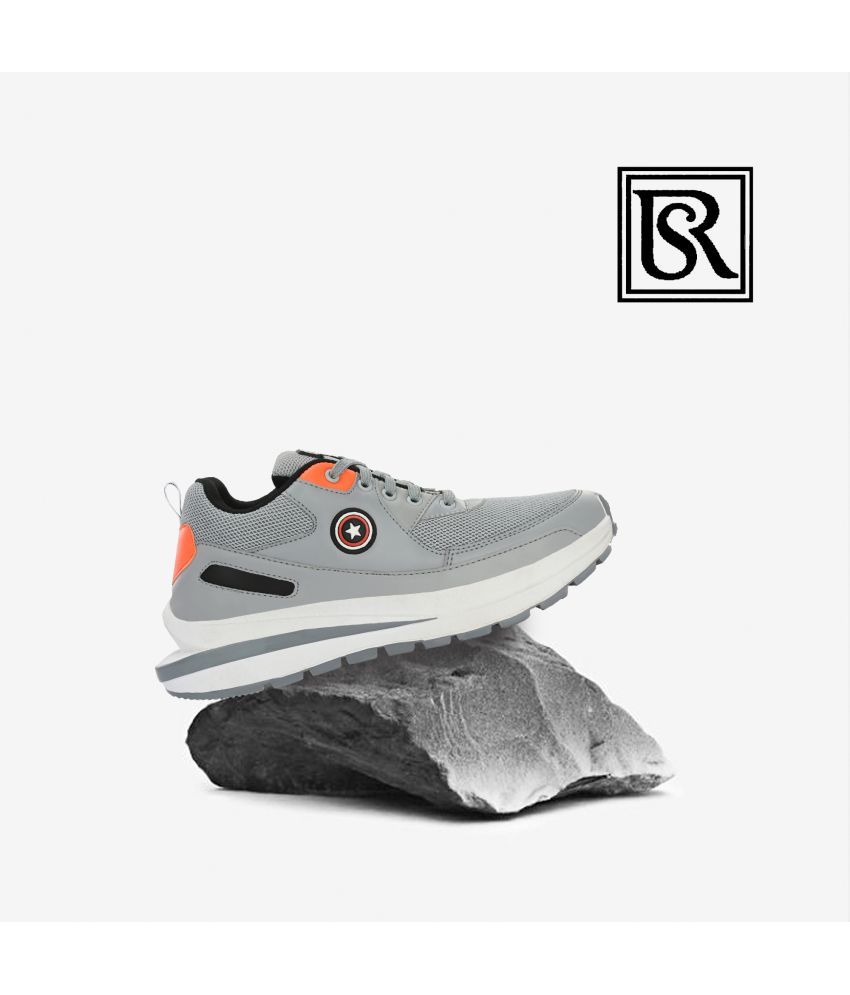     			ShoeRise Grey Men Sport Light Grey Men's Lifestyle