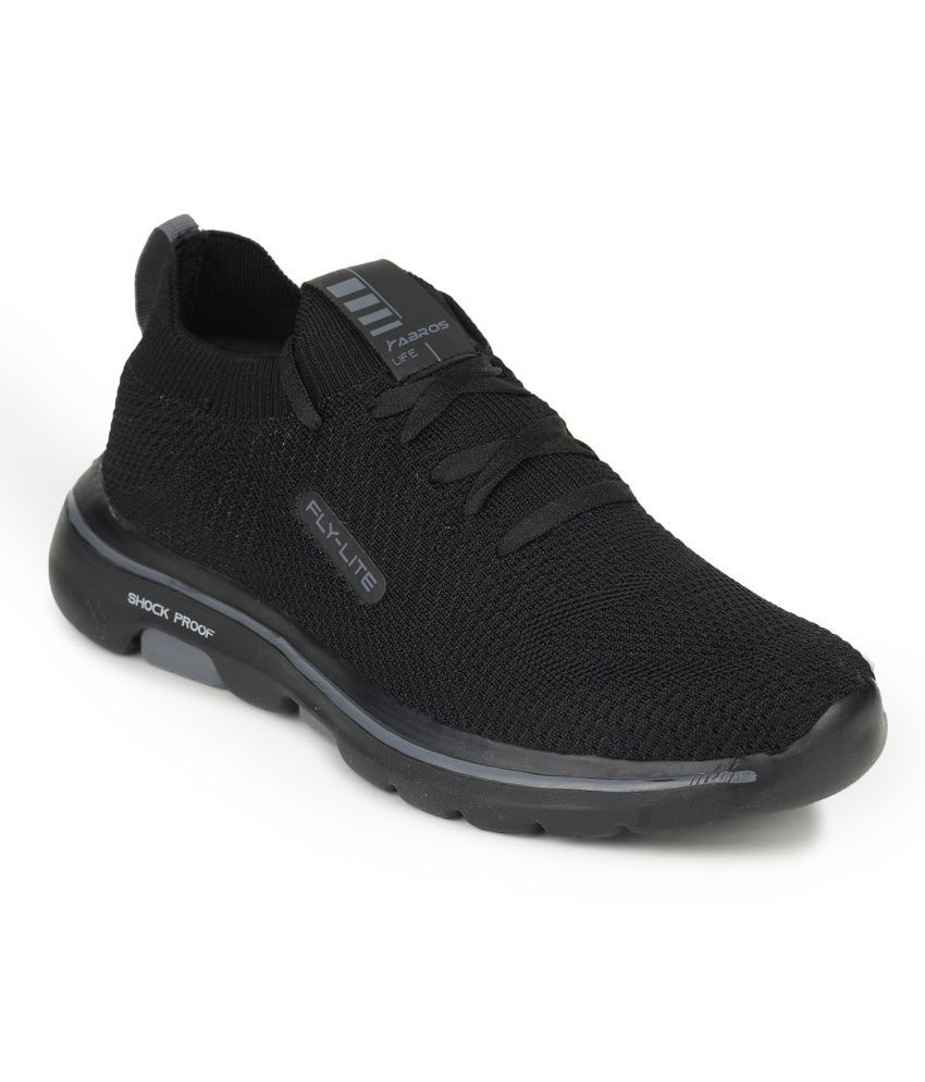     			Abros AUTHOR-O Black Men's Sports Running Shoes