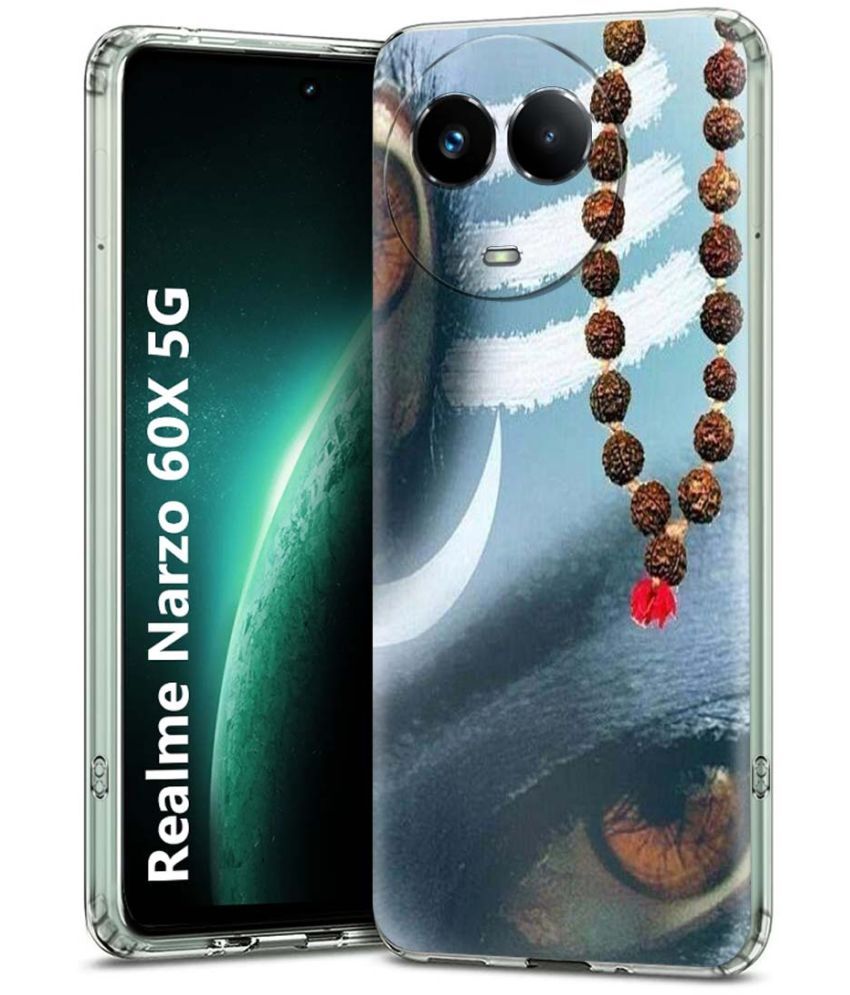     			Fashionury Multicolor Printed Back Cover Silicon Compatible For Realme Narzo 60x 5G ( Pack of 1 )