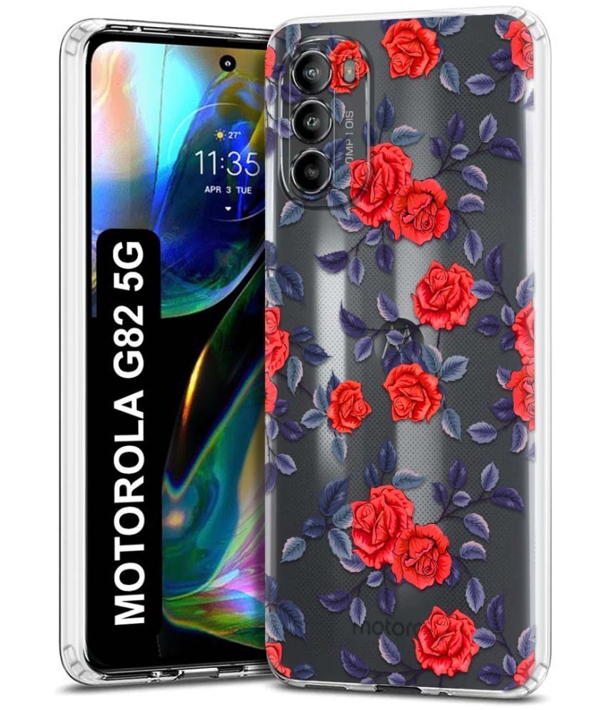     			Fashionury Multicolor Printed Back Cover Silicon Compatible For Motorola Moto G82 5G ( Pack of 1 )