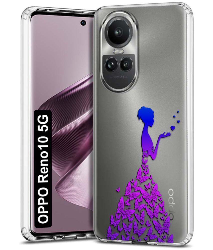     			Fashionury Multicolor Printed Back Cover Silicon Compatible For Oppo Reno 10 5G ( Pack of 1 )