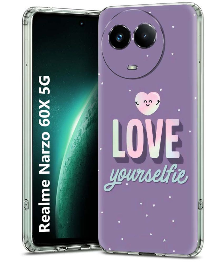     			Fashionury Multicolor Printed Back Cover Silicon Compatible For Realme Narzo 60x 5G ( Pack of 1 )