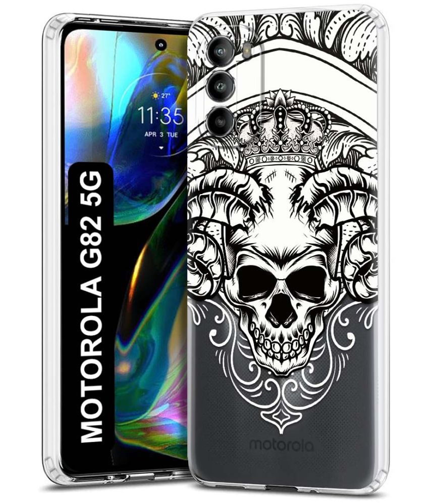     			Fashionury Multicolor Printed Back Cover Silicon Compatible For Motorola Moto G82 5G ( Pack of 1 )