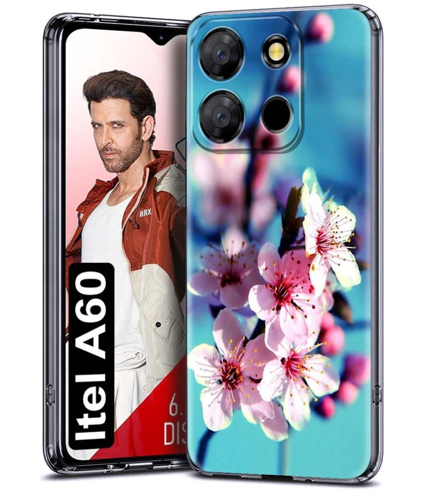     			Fashionury Multicolor Printed Back Cover Silicon Compatible For iTel A60 ( Pack of 1 )