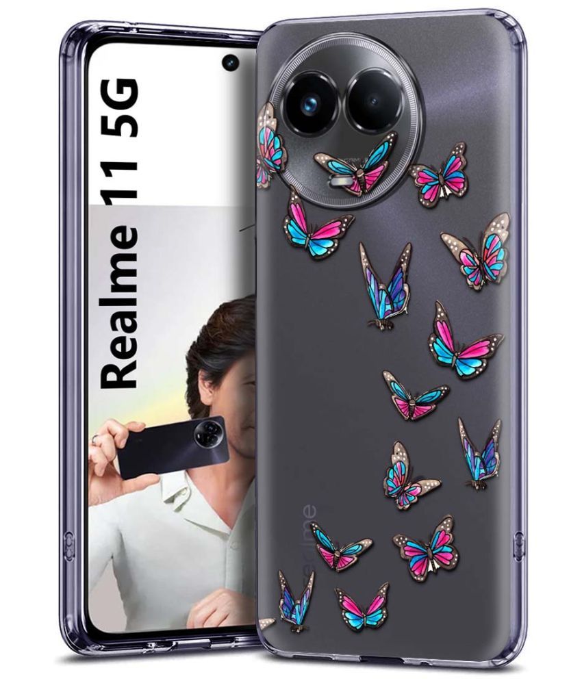     			Fashionury Multicolor Printed Back Cover Silicon Compatible For Realme 11 5G ( Pack of 1 )