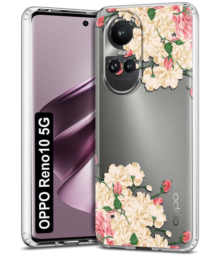     			Fashionury Multicolor Printed Back Cover Silicon Compatible For Oppo Reno 10 5G ( Pack of 1 )