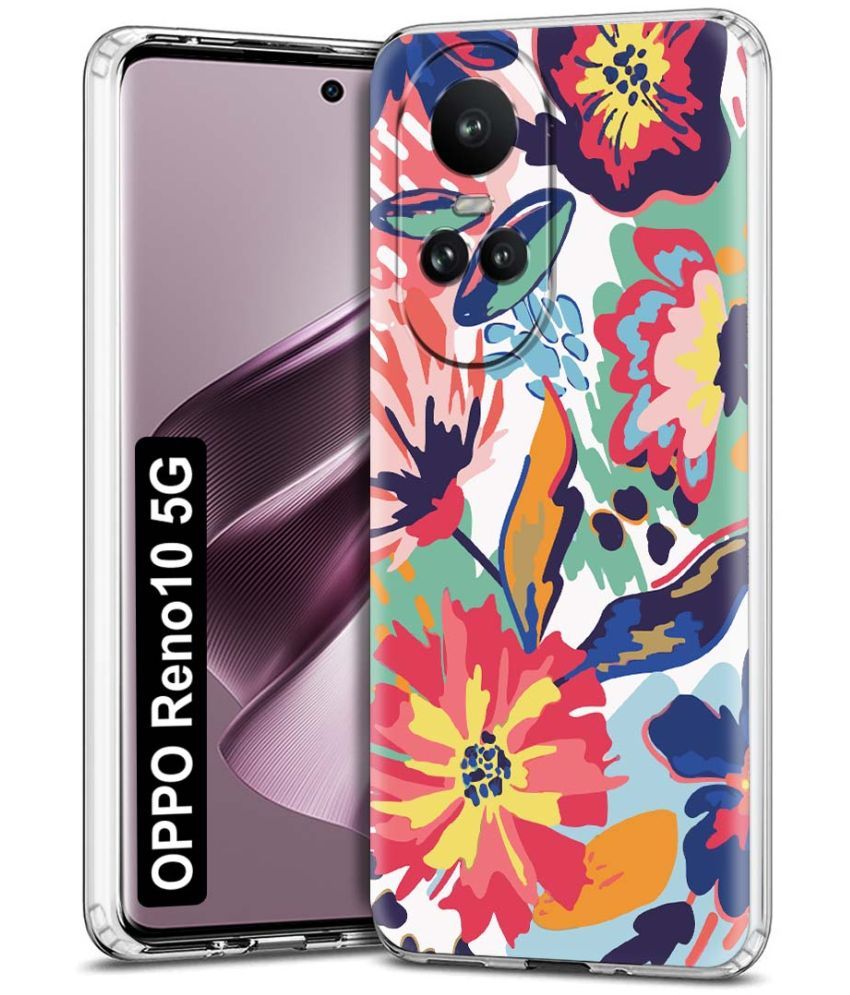     			Fashionury Multicolor Printed Back Cover Silicon Compatible For Oppo Reno 10 5G ( Pack of 1 )