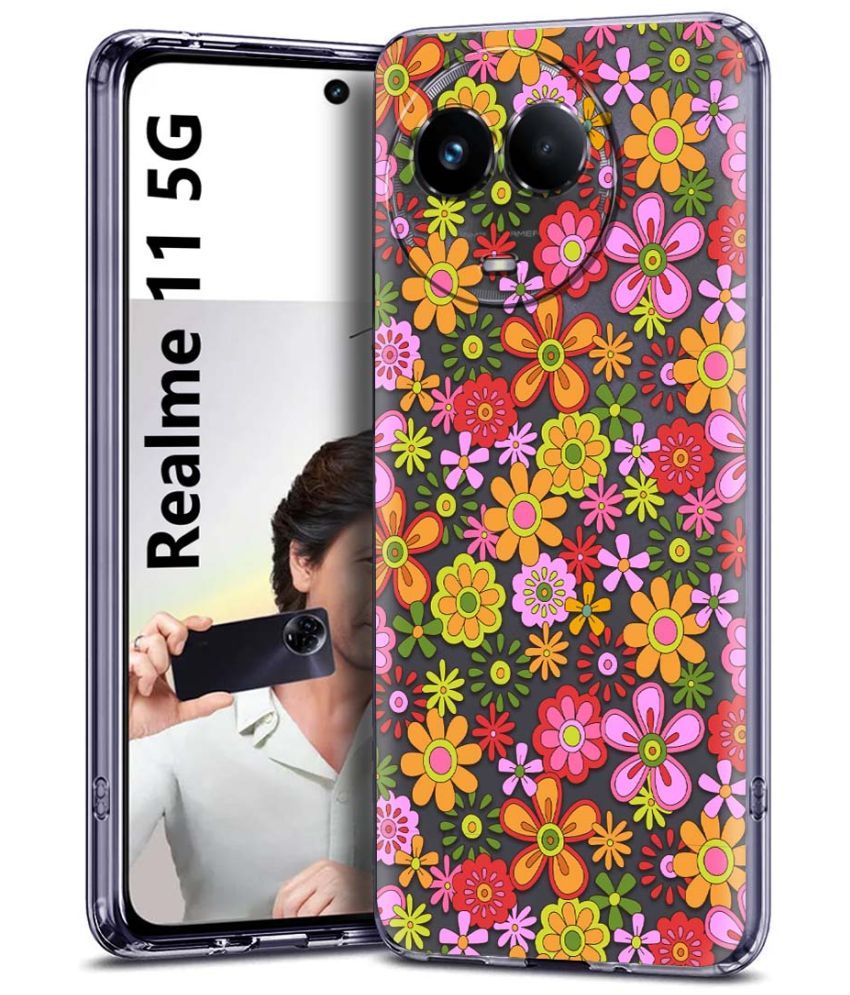     			Fashionury Multicolor Printed Back Cover Silicon Compatible For Realme 11 5G ( Pack of 1 )