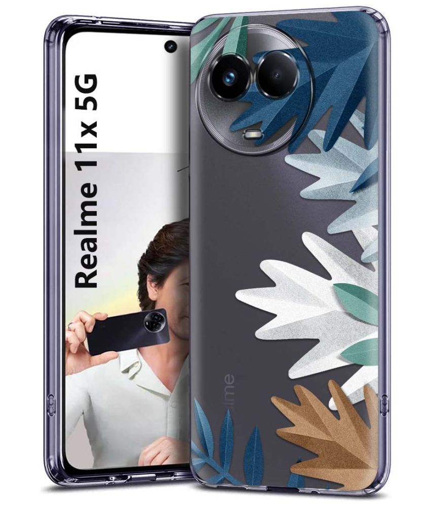     			Fashionury Multicolor Printed Back Cover Silicon Compatible For Realme 11X 5G ( Pack of 1 )