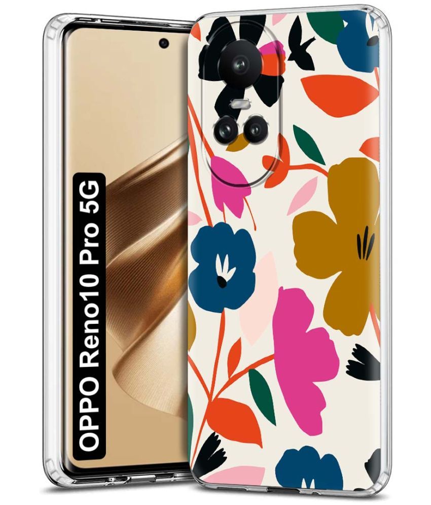     			Fashionury Multicolor Printed Back Cover Silicon Compatible For Oppo Reno 10 Pro ( Pack of 1 )