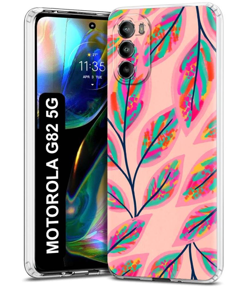     			Fashionury Multicolor Printed Back Cover Silicon Compatible For Motorola Moto G82 5G ( Pack of 1 )