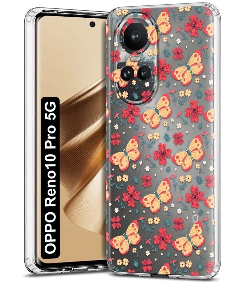     			Fashionury Multicolor Printed Back Cover Silicon Compatible For Oppo Reno 10 Pro ( Pack of 1 )