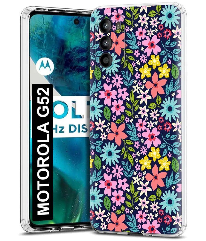     			Fashionury Multicolor Printed Back Cover Silicon Compatible For MOTOROLA g52 ( Pack of 1 )