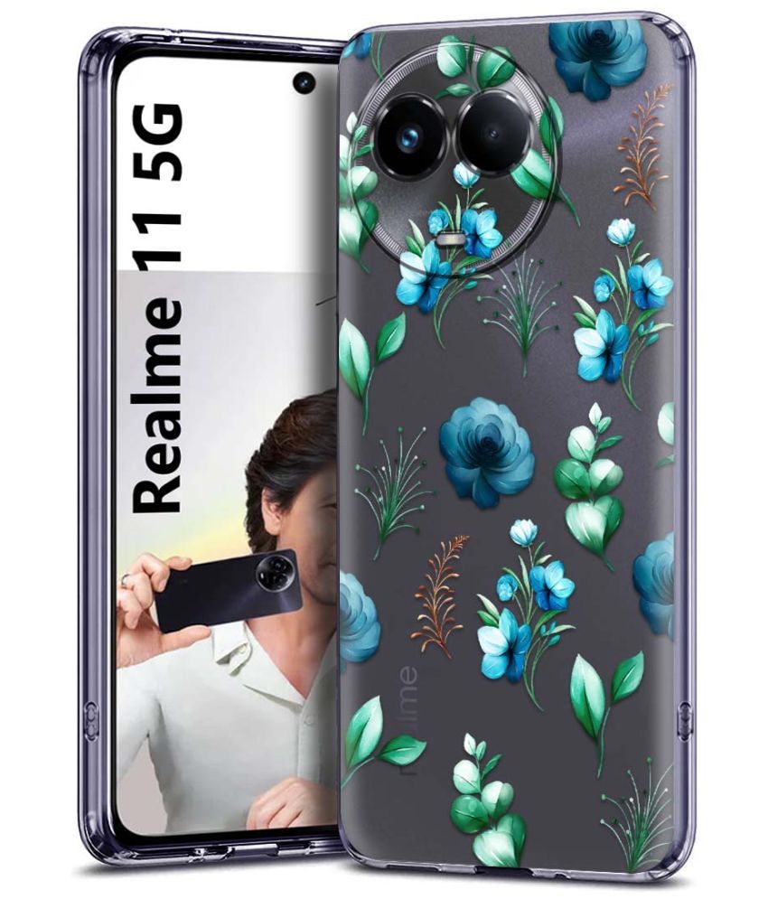     			Fashionury Multicolor Printed Back Cover Silicon Compatible For Realme 11 5G ( Pack of 1 )