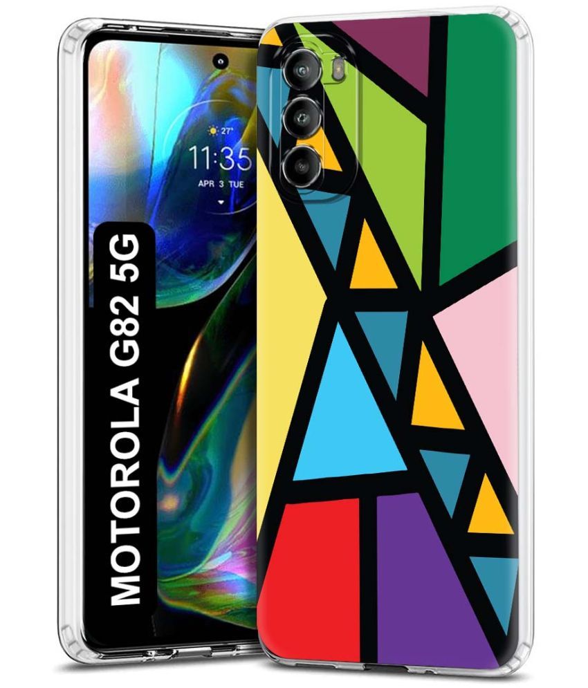     			Fashionury Multicolor Printed Back Cover Silicon Compatible For Motorola Moto G82 5G ( Pack of 1 )