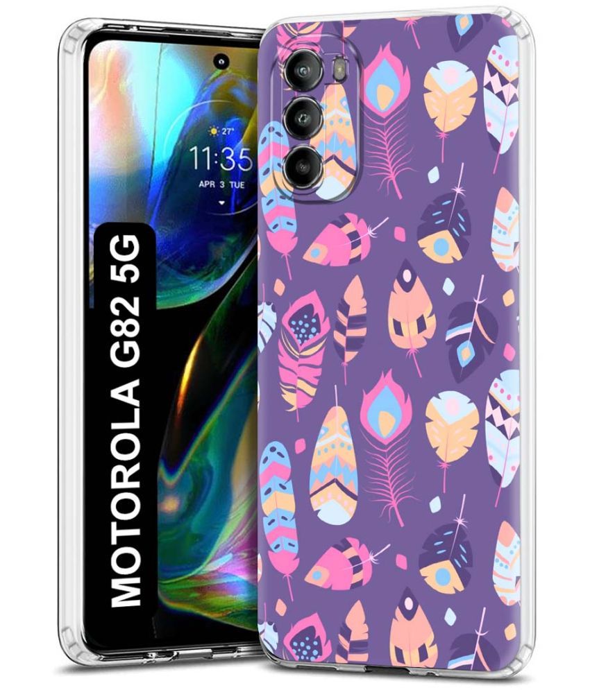     			Fashionury Multicolor Printed Back Cover Silicon Compatible For Motorola Moto G82 5G ( Pack of 1 )