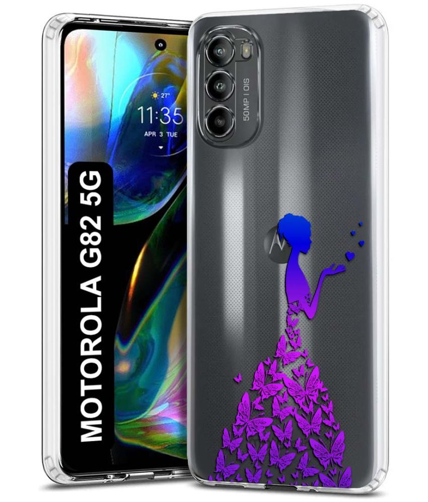     			Fashionury Multicolor Printed Back Cover Silicon Compatible For Motorola Moto G82 5G ( Pack of 1 )