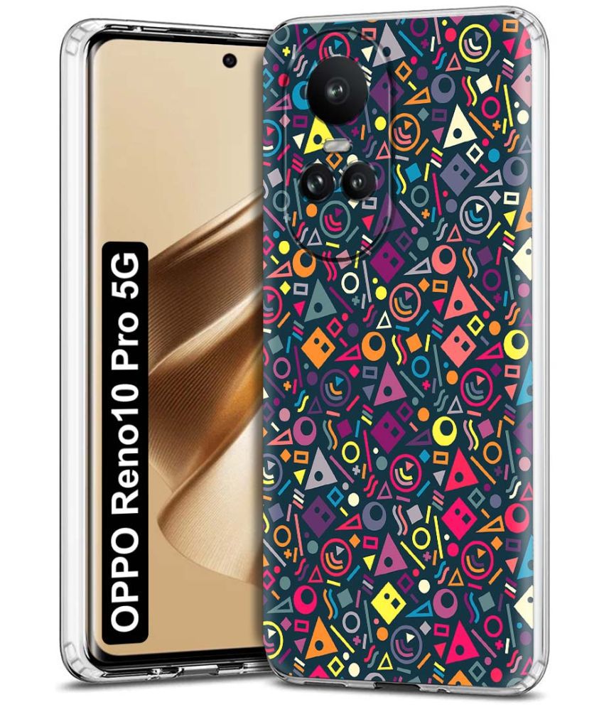     			Fashionury Multicolor Printed Back Cover Silicon Compatible For Oppo Reno 10 Pro ( Pack of 1 )