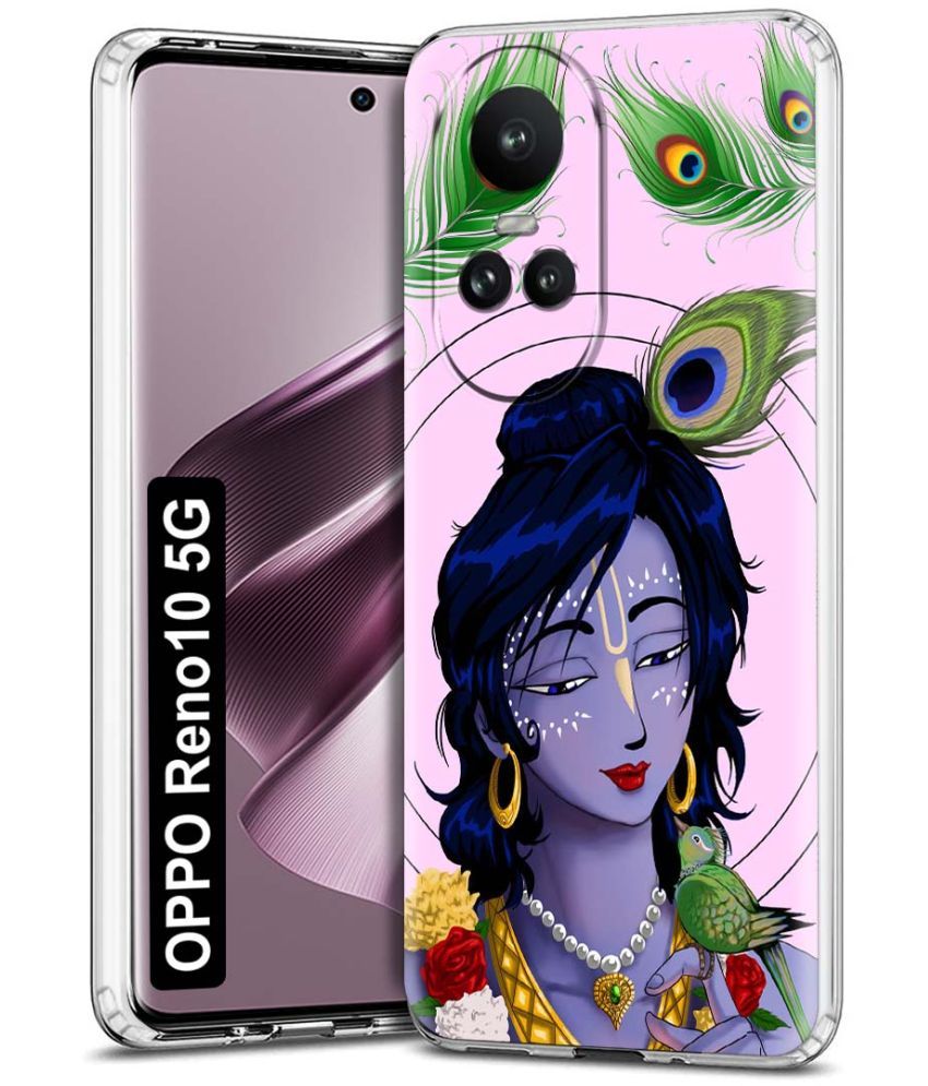     			Fashionury Multicolor Printed Back Cover Silicon Compatible For Oppo Reno 10 5G ( Pack of 1 )