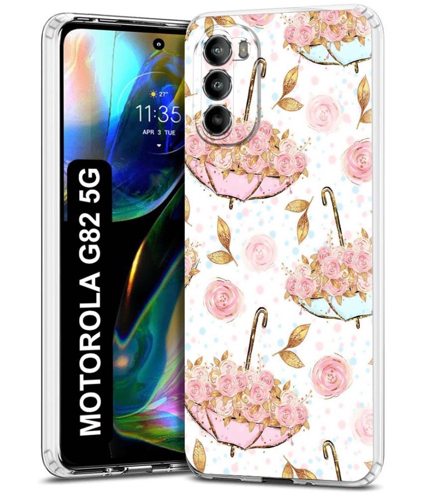     			Fashionury Multicolor Printed Back Cover Silicon Compatible For Motorola Moto G82 5G ( Pack of 1 )