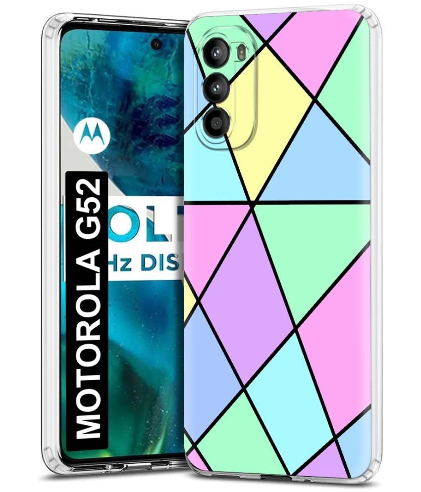     			Fashionury Multicolor Printed Back Cover Silicon Compatible For MOTOROLA g52 ( Pack of 1 )