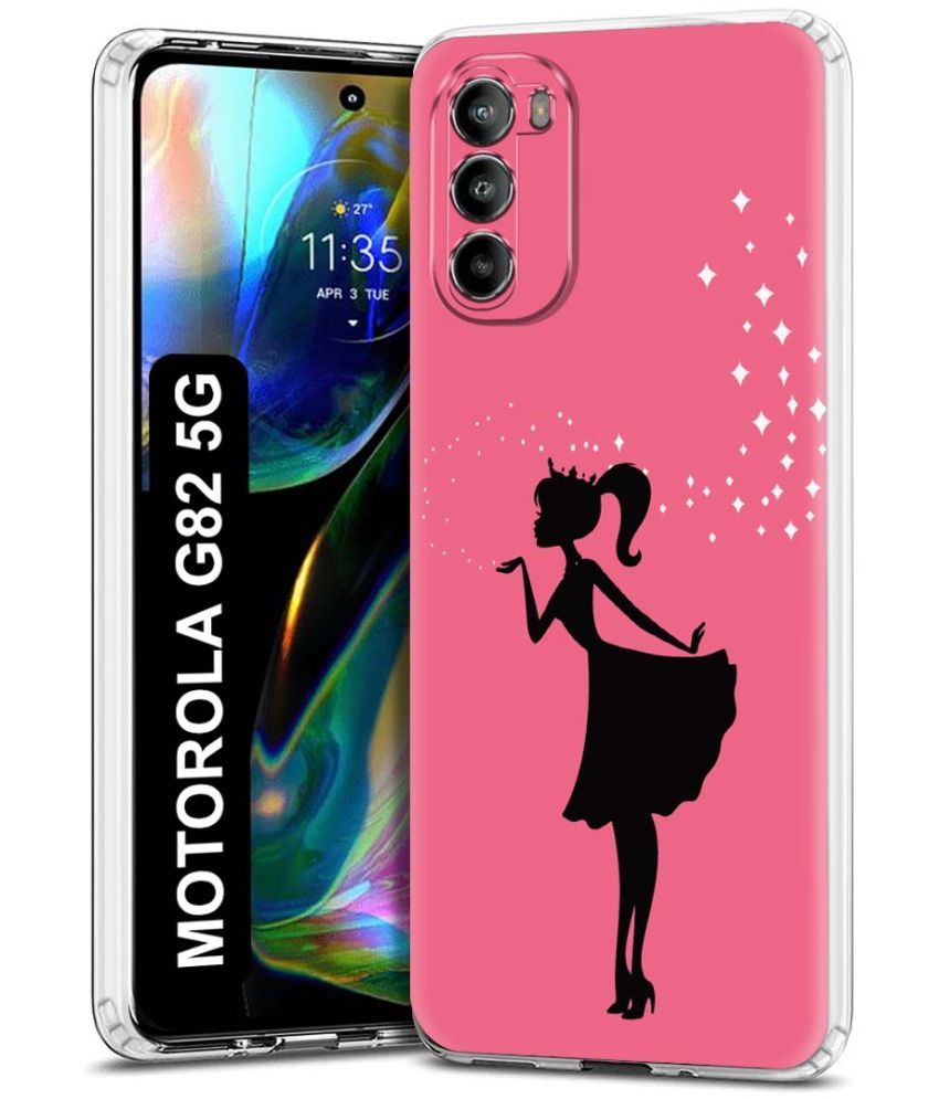     			Fashionury Multicolor Printed Back Cover Silicon Compatible For Motorola Moto G82 5G ( Pack of 1 )