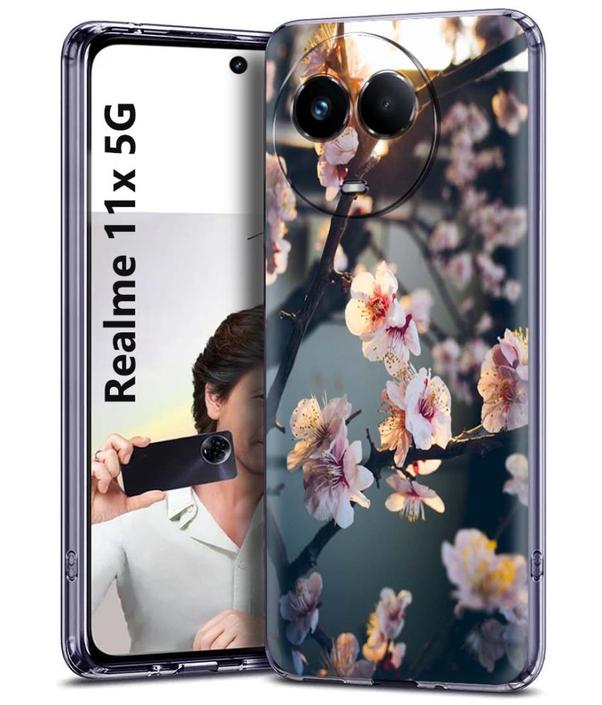     			Fashionury Multicolor Printed Back Cover Silicon Compatible For Realme 11X 5G ( Pack of 1 )