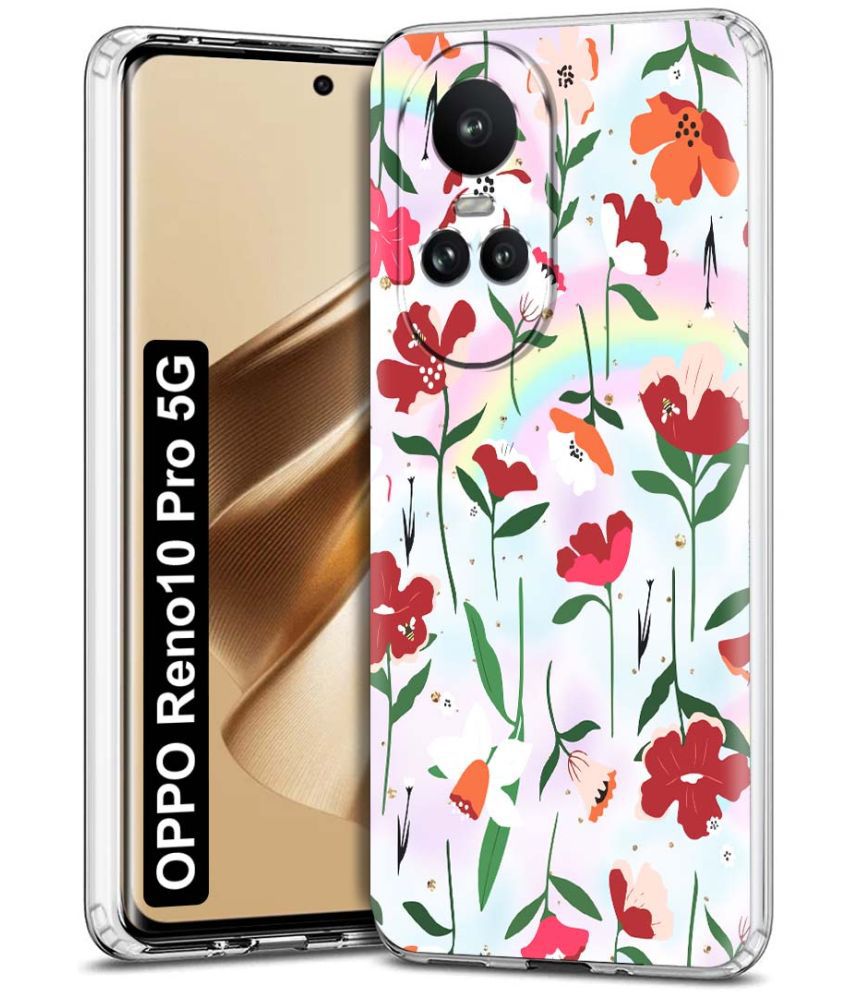     			Fashionury Multicolor Printed Back Cover Silicon Compatible For Oppo Reno 10 Pro ( Pack of 1 )