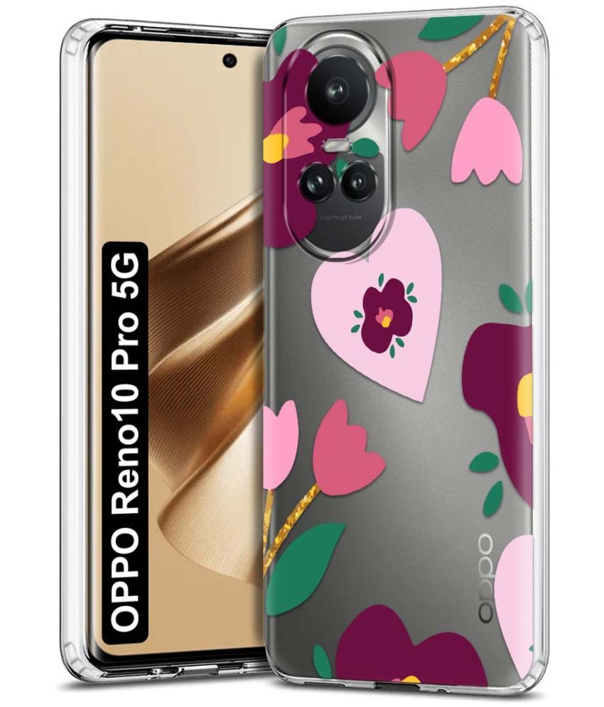     			Fashionury Multicolor Printed Back Cover Silicon Compatible For Oppo Reno 10 Pro ( Pack of 1 )