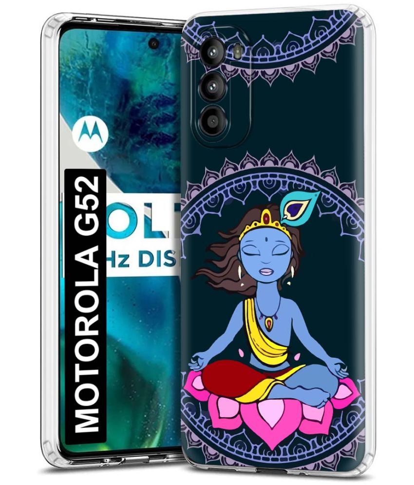     			Fashionury Multicolor Printed Back Cover Silicon Compatible For MOTOROLA g52 ( Pack of 1 )