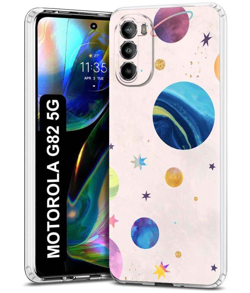     			Fashionury Multicolor Printed Back Cover Silicon Compatible For Motorola Moto G82 5G ( Pack of 1 )