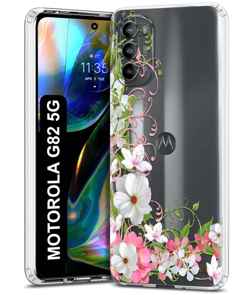     			Fashionury Multicolor Printed Back Cover Silicon Compatible For Motorola Moto G82 5G ( Pack of 1 )