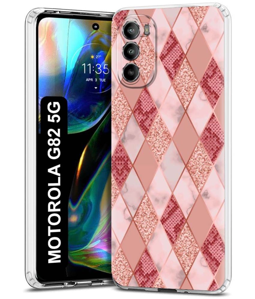     			Fashionury Multicolor Printed Back Cover Silicon Compatible For Motorola Moto G82 5G ( Pack of 1 )