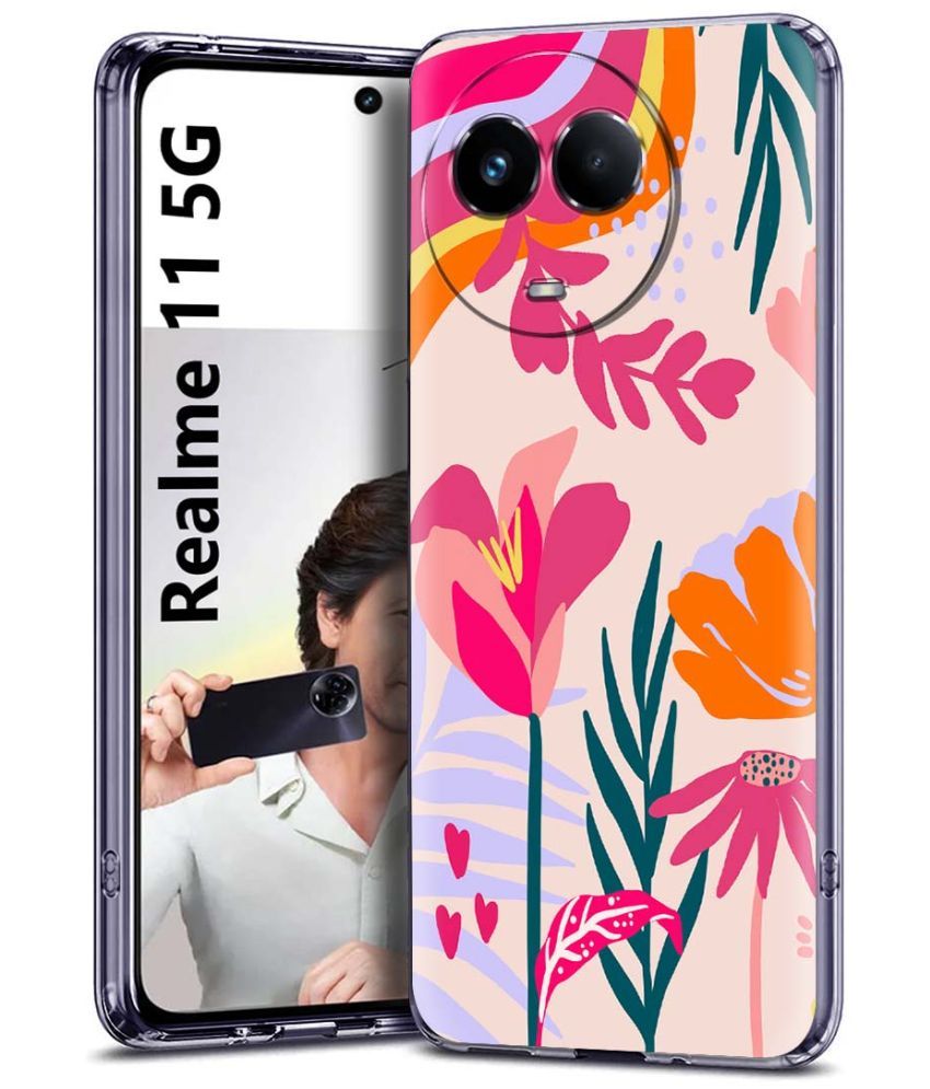     			Fashionury Multicolor Printed Back Cover Silicon Compatible For Realme 11 5G ( Pack of 1 )