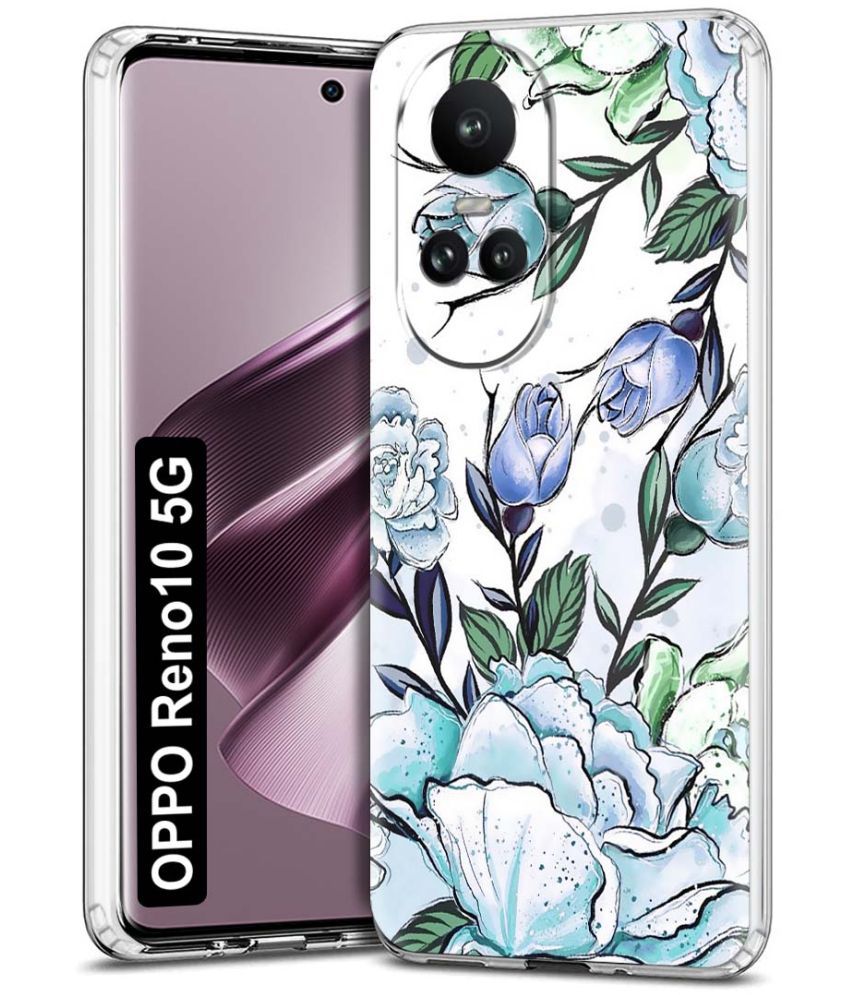     			Fashionury Multicolor Printed Back Cover Silicon Compatible For Oppo Reno 10 5G ( Pack of 1 )