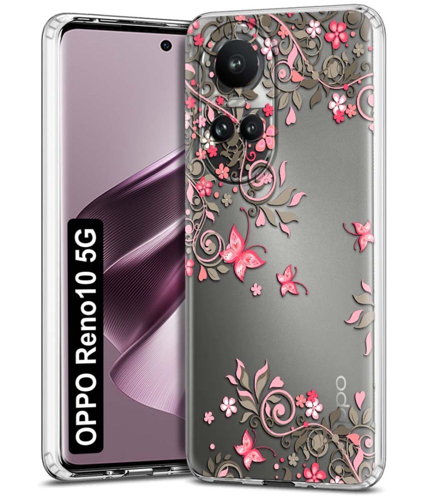     			Fashionury Multicolor Printed Back Cover Silicon Compatible For Oppo Reno 10 5G ( Pack of 1 )