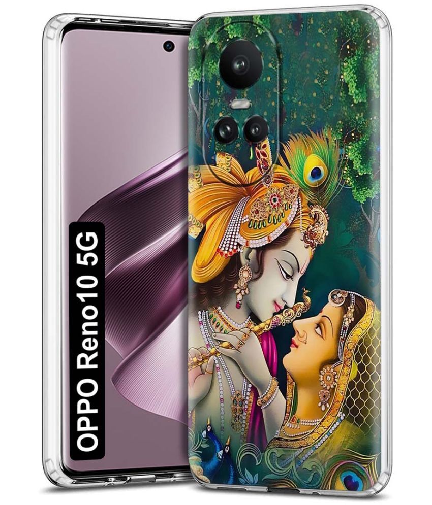     			Fashionury Multicolor Printed Back Cover Silicon Compatible For Oppo Reno 10 5G ( Pack of 1 )