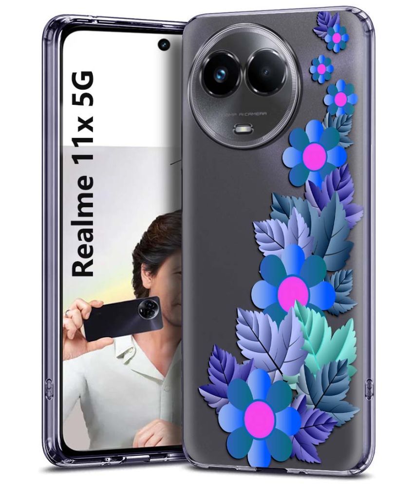     			Fashionury Multicolor Printed Back Cover Silicon Compatible For Realme 11X 5G ( Pack of 1 )