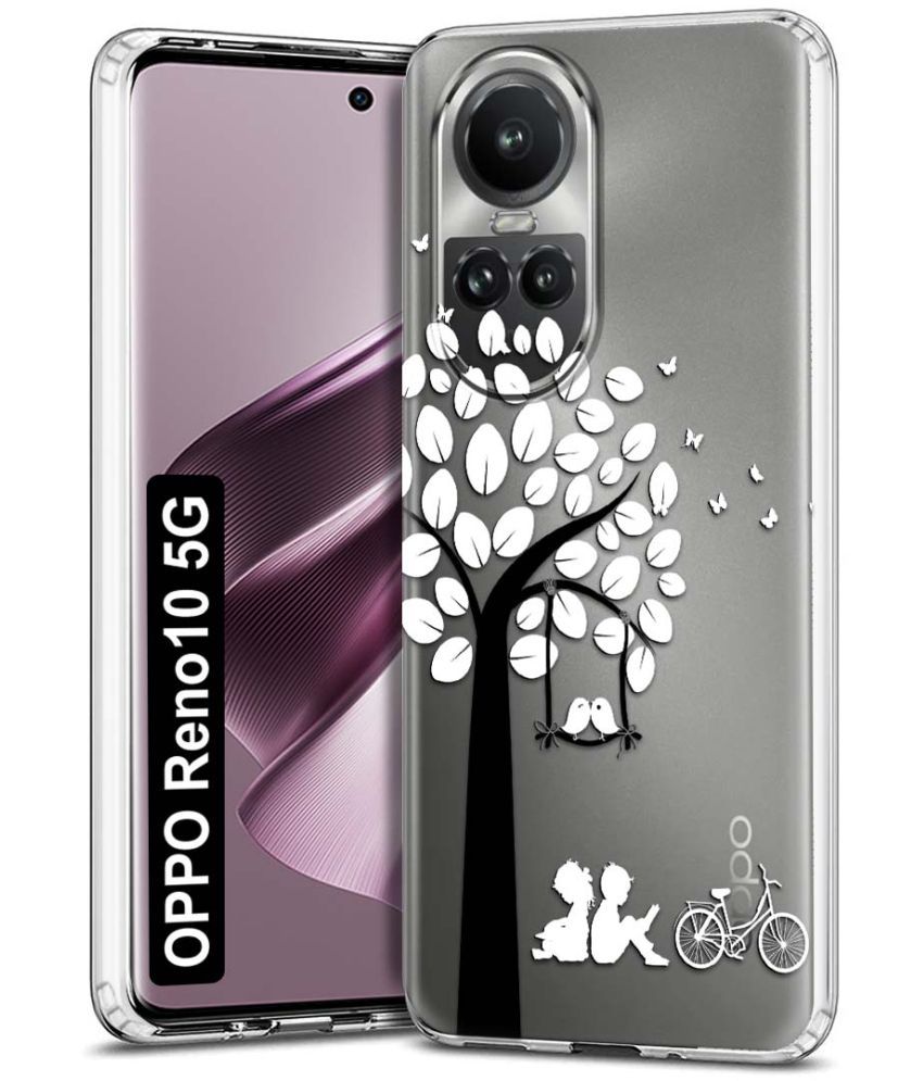     			Fashionury Multicolor Printed Back Cover Silicon Compatible For Oppo Reno 10 5G ( Pack of 1 )