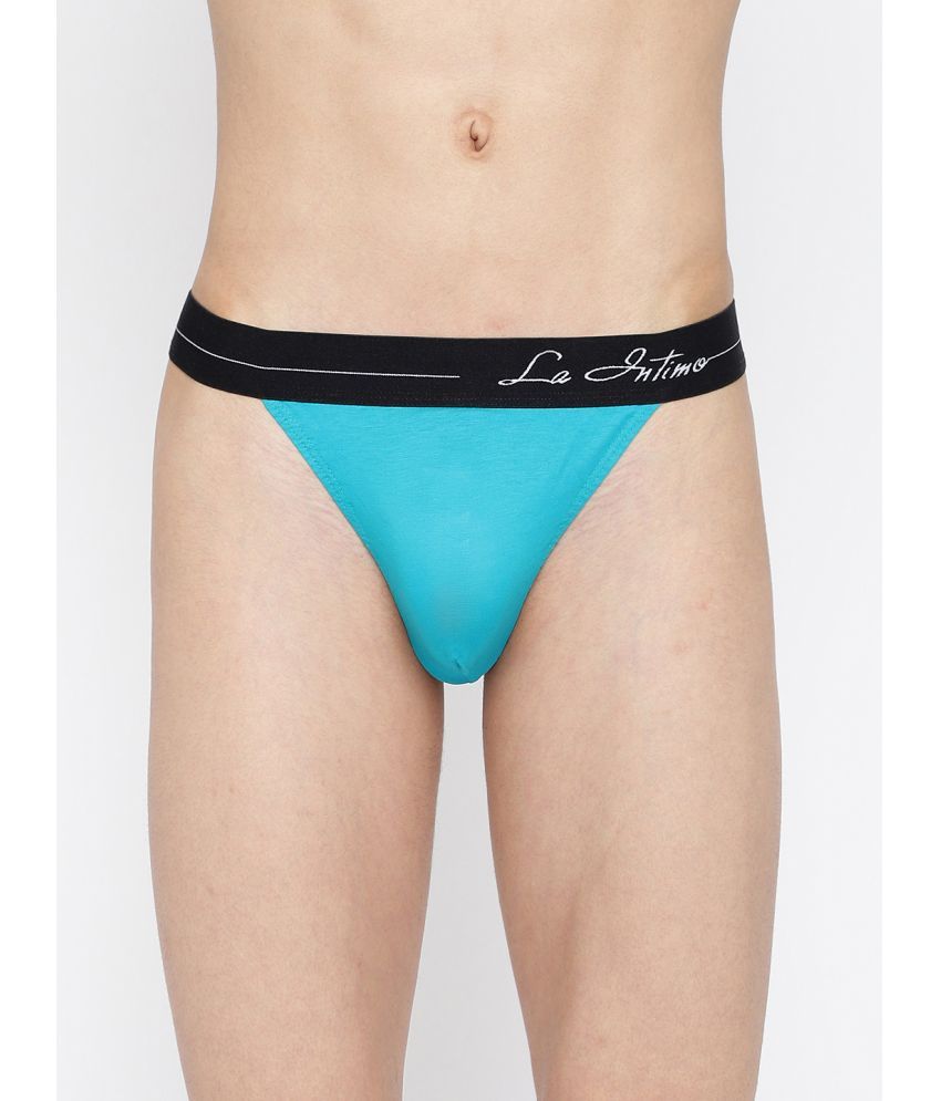     			La Intimo Pack of 1 Cotton Bikini For Men's ( Teal )