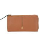 Baggit Faux Leather Brown Women's Zip Around Wallet ( Pack of 1 )