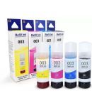 TEQUO 003 INK FOR L3110 Multicolor Pack of 4 Cartridge for EPS0N 003 Ink Bottles (65ml) for L3110 L3101 L3150 L4150 L4160 L6160 L6170 L6190 Printers