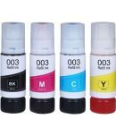 TEQUO L6190 For 003 Multicolor Pack of 4 Cartridge for 003 Ink for E_pson L3110 L3150 L3115 L3116 L3101 L3210 L3215 L3216 L3250 L3151 L3152 L3156